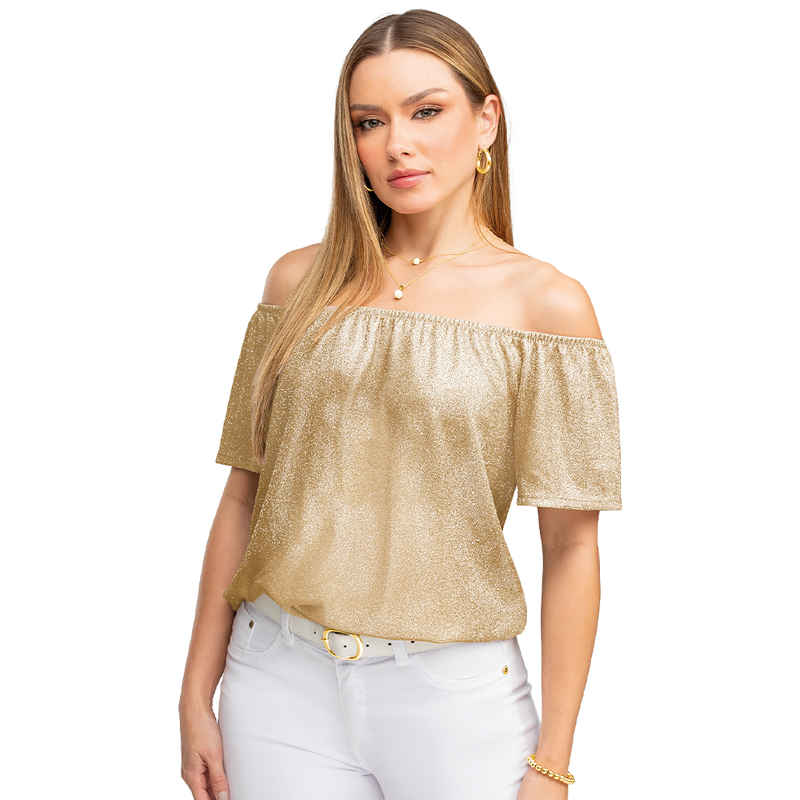 Blusa Detalle en Hombros