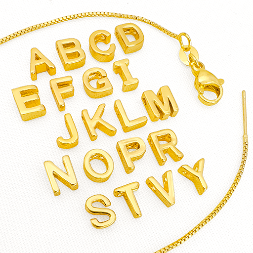 Collar Dorado con Inicial