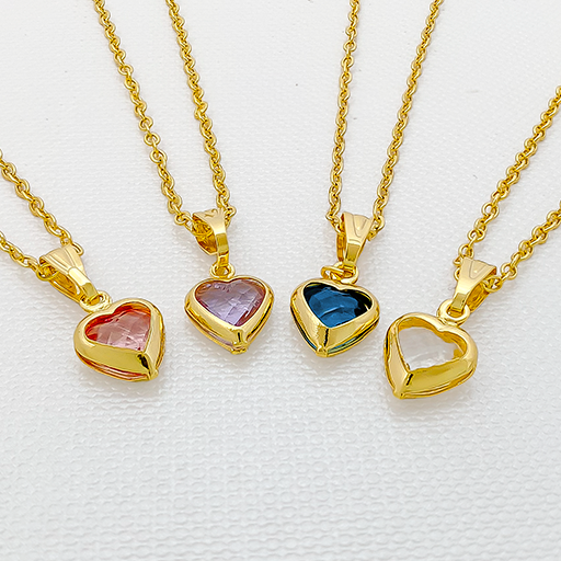 Collar Corazón Rosado